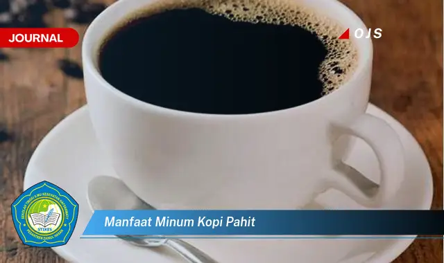 manfaat minum kopi pahit