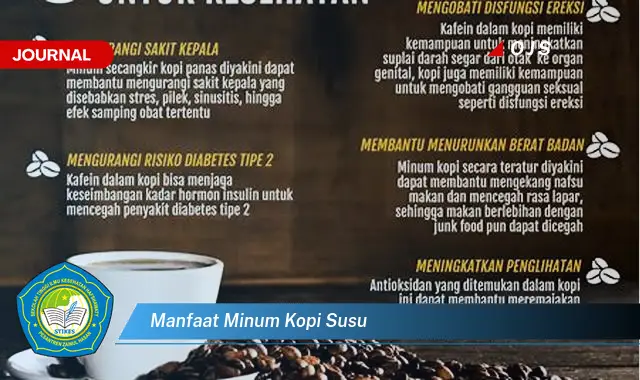 manfaat minum kopi susu