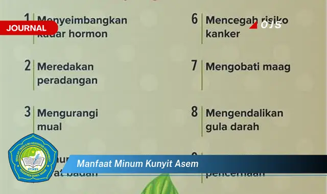 manfaat minum kunyit asem manfaat minum kunyit asem