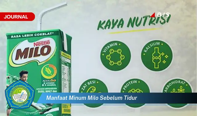 manfaat minum milo sebelum tidur