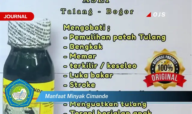 manfaat minyak cimande