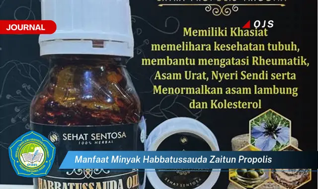 manfaat minyak habbatussauda zaitun propolis