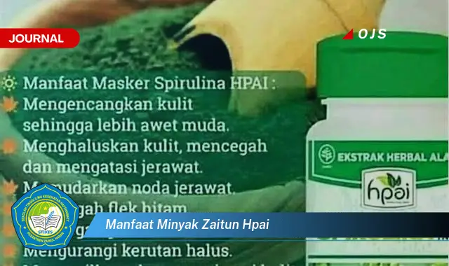 manfaat minyak zaitun hpai