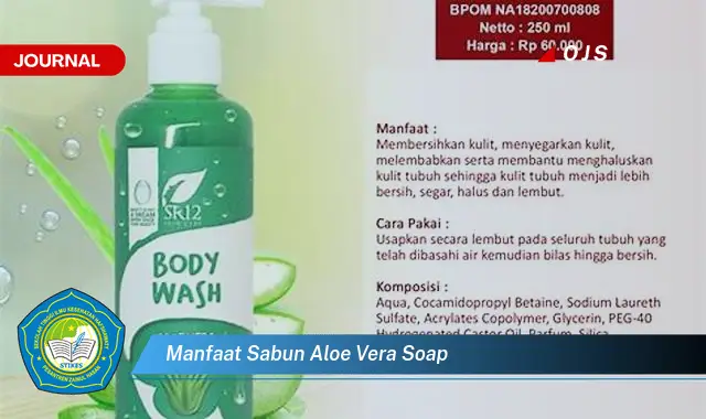 manfaat sabun aloe vera soap