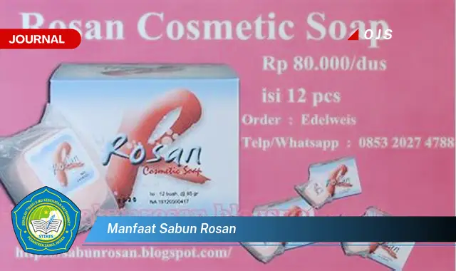 manfaat sabun rosan