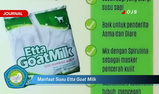 manfaat susu etta goat milk