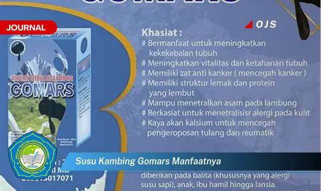 susu kambing gomars manfaatnya