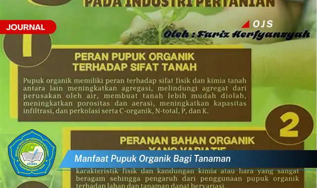 manfaat pupuk organik bagi tanaman