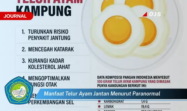 manfaat telur ayam jantan menurut paranormal