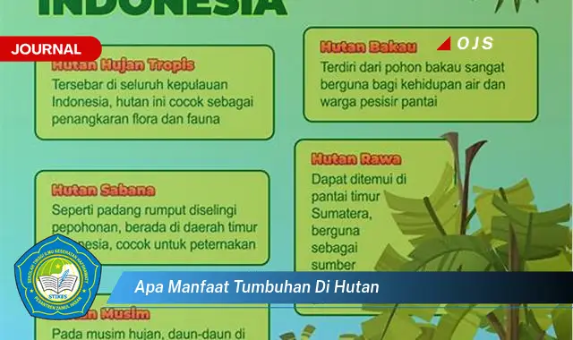 apa manfaat tumbuhan di hutan