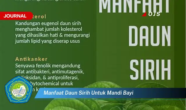 manfaat daun sirih untuk mandi bayi manfaat daun sirih untuk mandi bayi