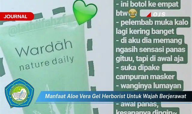 manfaat aloe vera gel herborist untuk wajah berjerawat