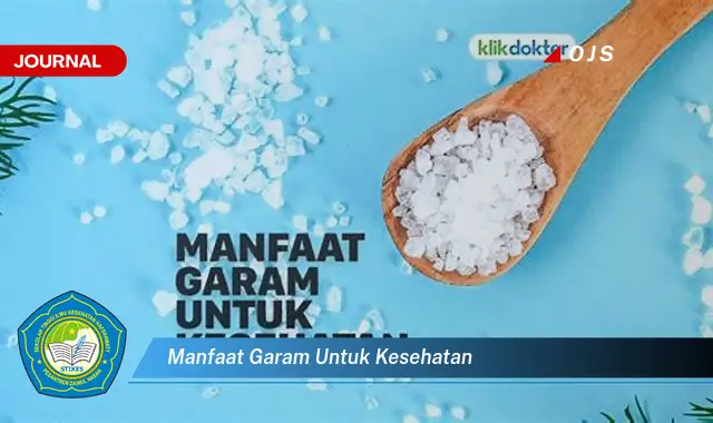 manfaat garam untuk kesehatan