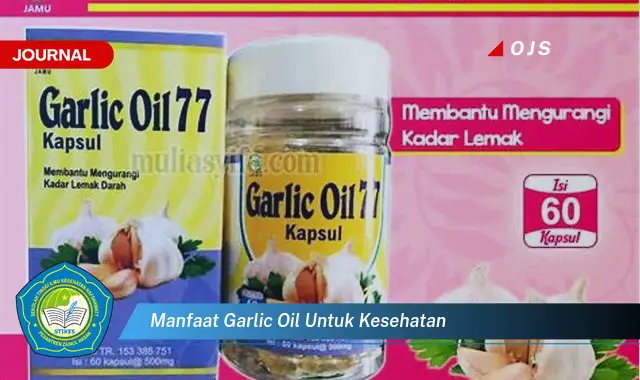 manfaat garlic oil untuk kesehatan