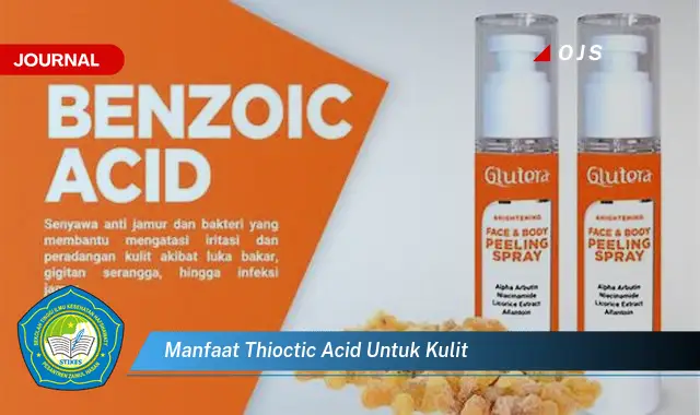 manfaat thioctic acid untuk kulit