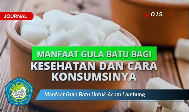 manfaat gula batu untuk asam lambung