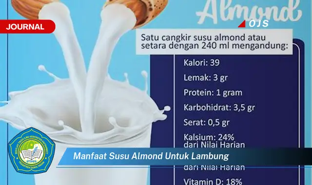 manfaat susu almond untuk lambung