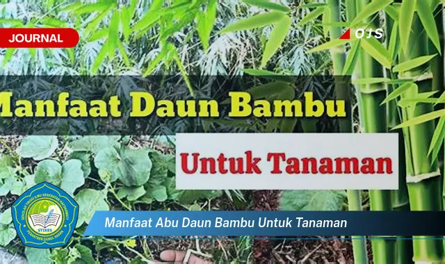 manfaat abu daun bambu untuk tanaman