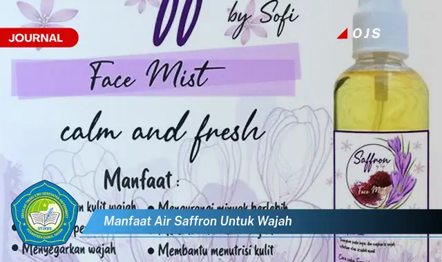 manfaat air saffron untuk wajah