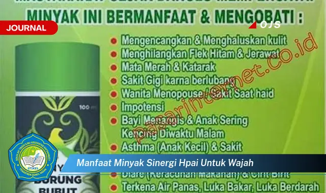 manfaat minyak sinergi hpai untuk wajah manfaat minyak sinergi hpai untuk wajah