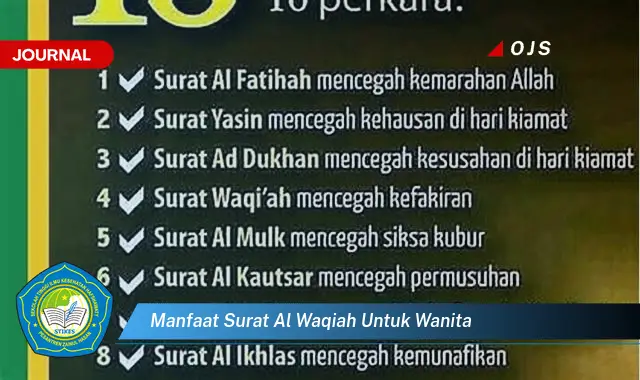 manfaat surat al waqiah untuk wanita manfaat surat al waqiah untuk wanita