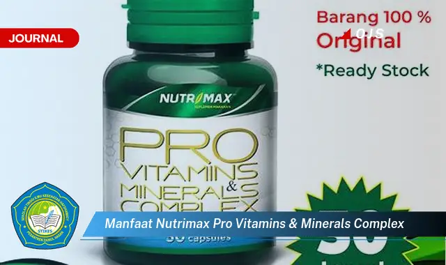 manfaat nutrimax pro vitamins & minerals complex