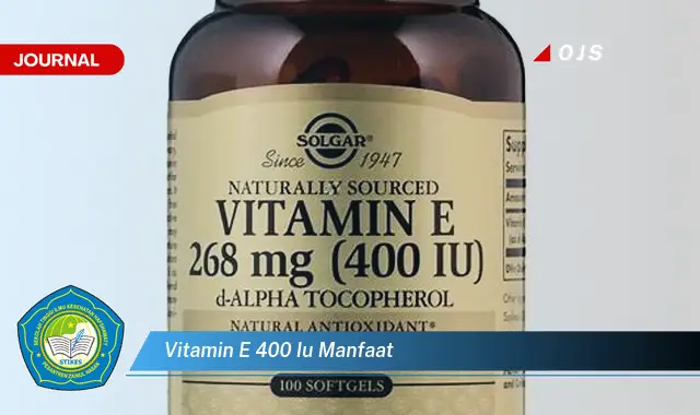 vitamin e 400 iu manfaat